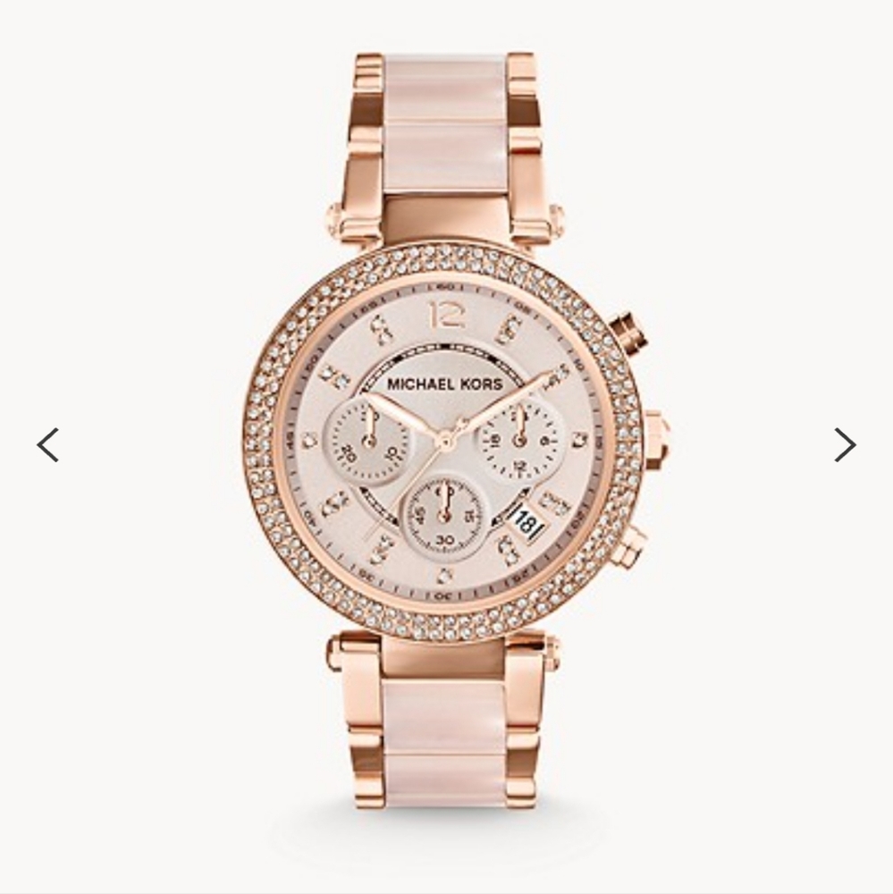 MK Parker Round Rose Gold watch